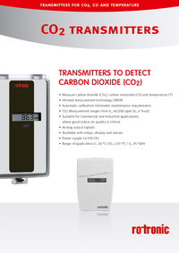 Thumbnail of document Data Sheet - CF5 Series CO2 & Temperature Transmitters